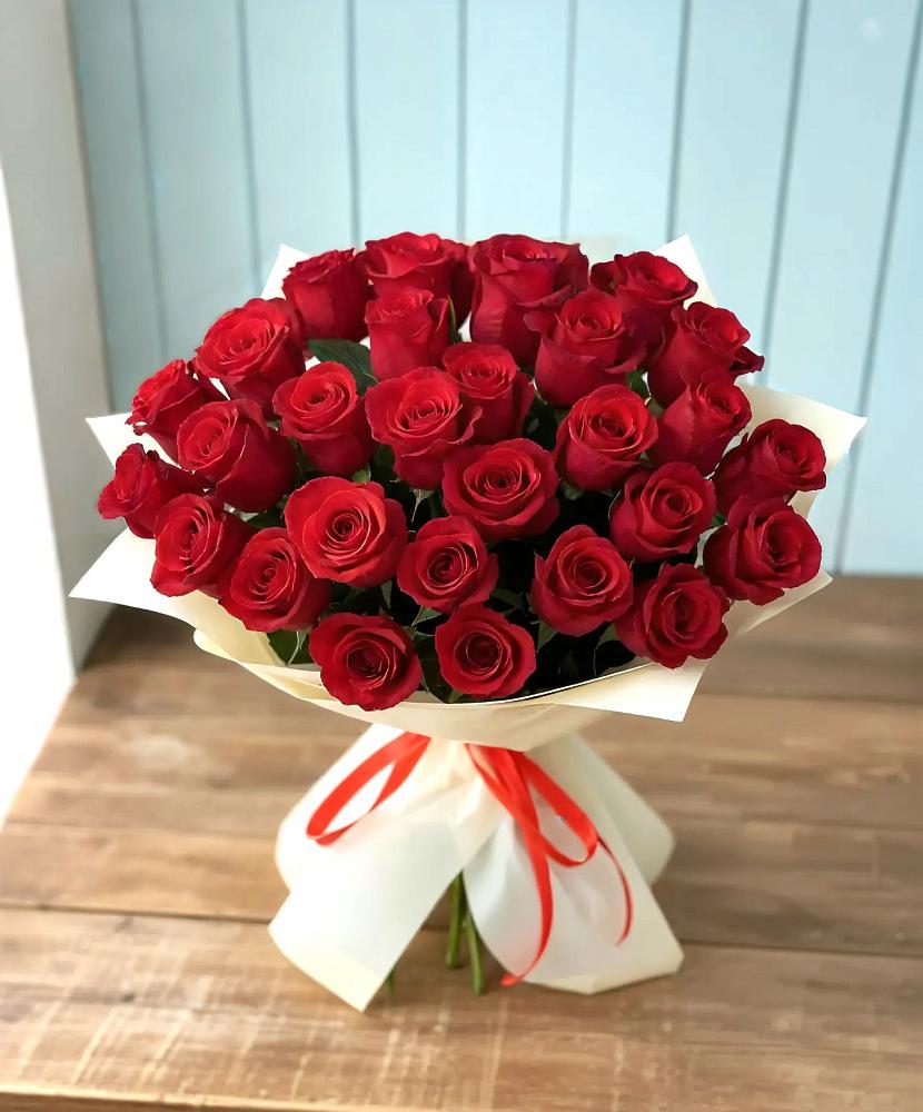 Букет 29 Красных роз в Серноводском