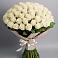 Букет 101 беля роза Белоснежка в Серноводском