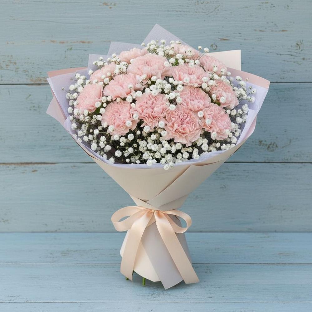 Букет цветов из: Гвоздики в Серноводском