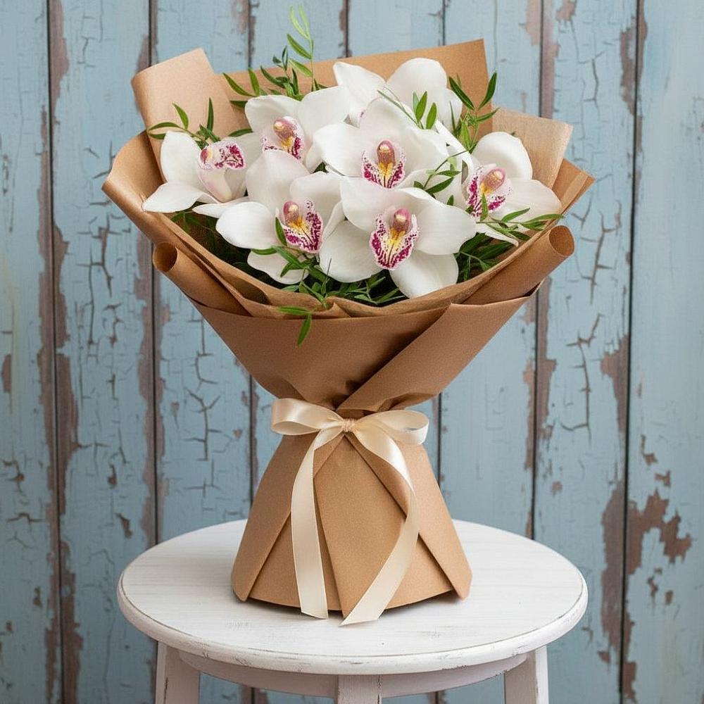 Букет цветов из: Орхидеи и Розы в Серноводском