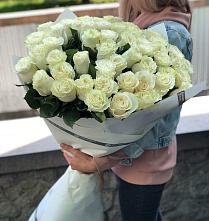 Букет 35 Белых роз #REPLACE_PRED# Серноводском