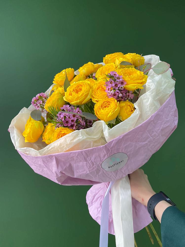 Кустовые желтые розы в Серноводском Букет Кустовые желтые розы в Серноводском