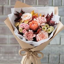 Букет цветов из:  Гвоздики, Хризантемы и Розы в Серноводском