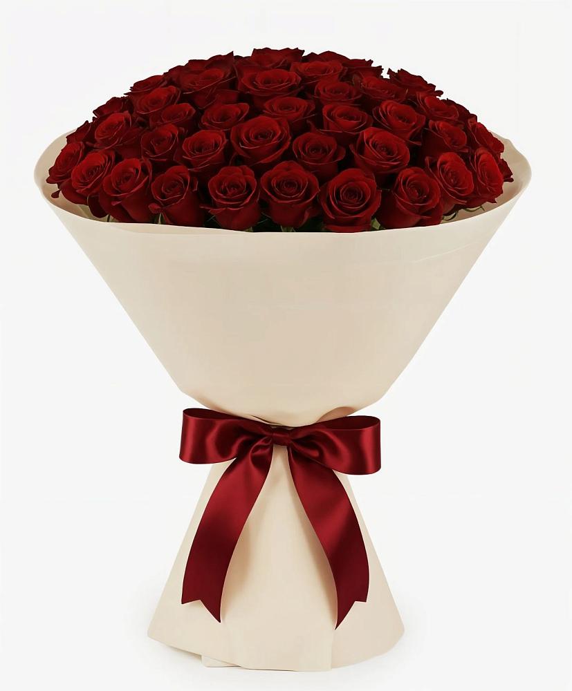 Букет 101 Бордовая роза Блэк Бакарра в Серноводском