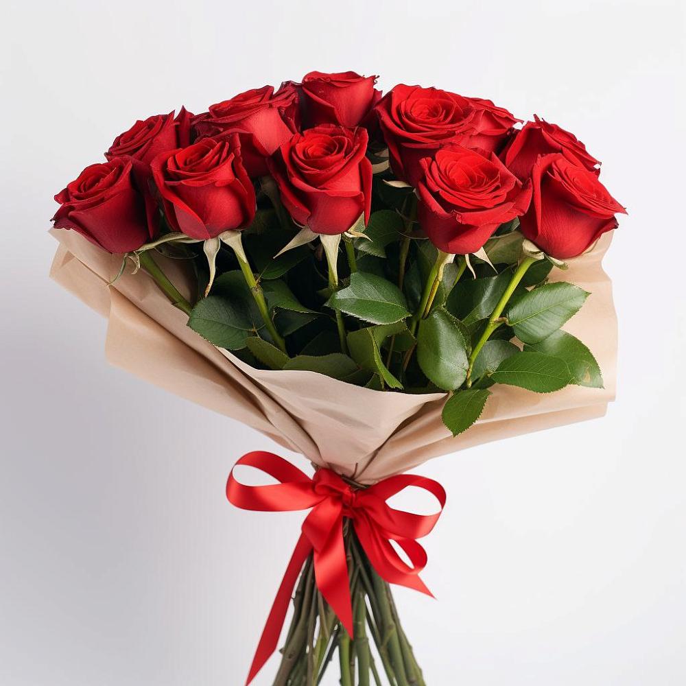 Букет 11 Красных роз Эдлесс Лав в Серноводском