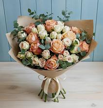 Букет цветов из:  Альстромерии и Розы в Серноводском